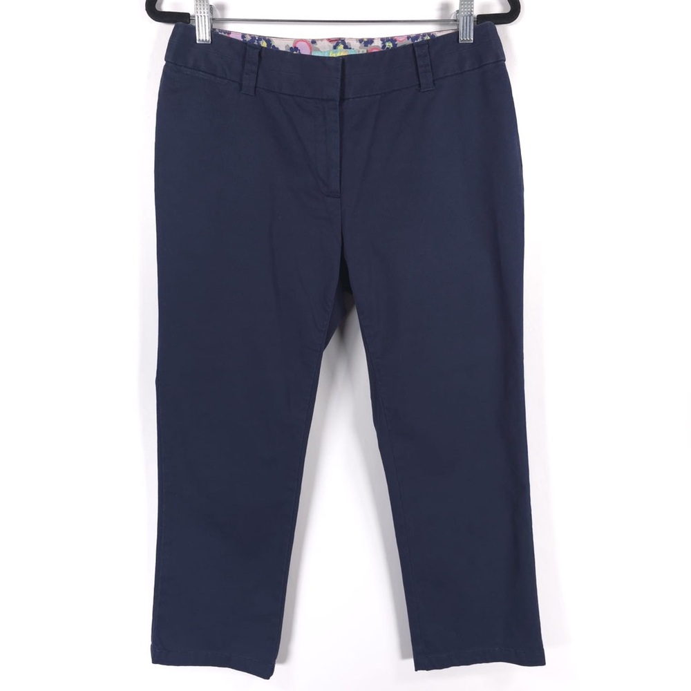 Boden‎ Casual Straight Pants Navy Chino Career WM299 Size 8R